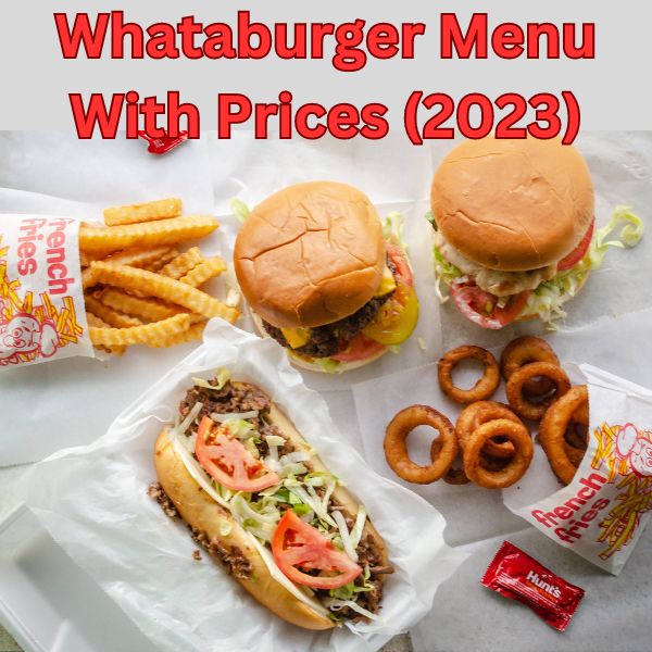 Breakfast Sandwich with Onion ring and Fries at Whataburger